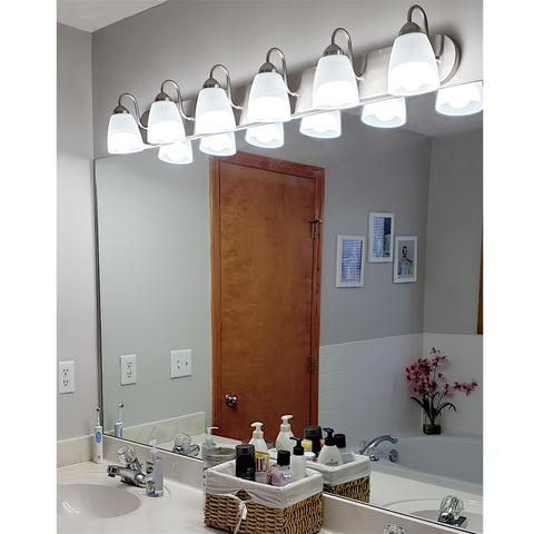 Armada 49" Modern 6-Light Over Mirror Vanity / Bathroom Light