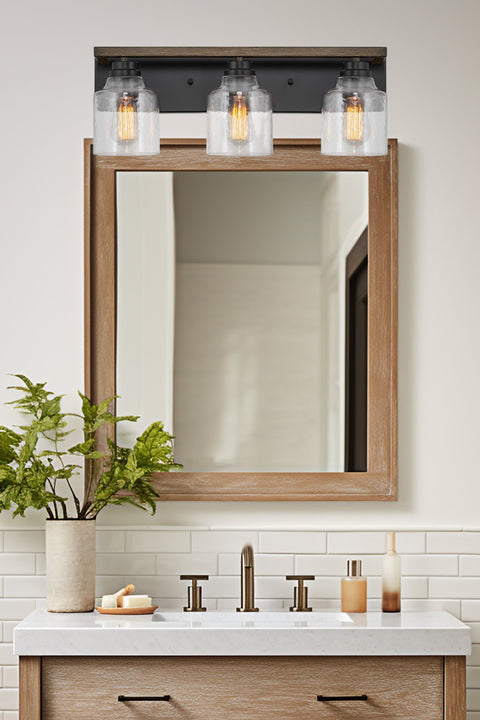 Caspian 23" 3-Light Farmhouse Bathroom / Vanity Light
