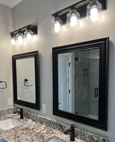 Caspian 23" 3-Light Farmhouse Bathroom / Vanity Light