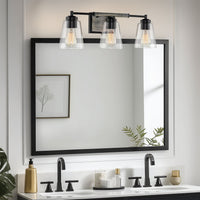Crestline 23" 3-Light Modern Farmhouse Bathroom / Vanity Light