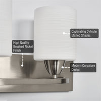 Claremont 24" Modern 3-Light Vanity / Bathroom Light