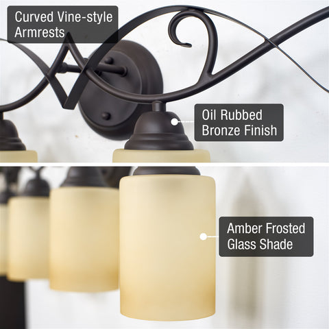 Villa 31" Traditional 4-Light Vanity / Bathroom Light