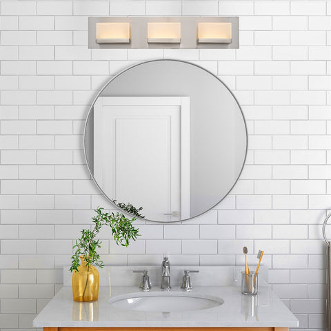 Everett 24" Modern 3-Light 30W Integrated LED (180W eq.) Bathroom / Vanity Light
