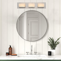 Everett 24" Modern 3-Light 30W Integrated LED (180W eq.) Bathroom / Vanity Light