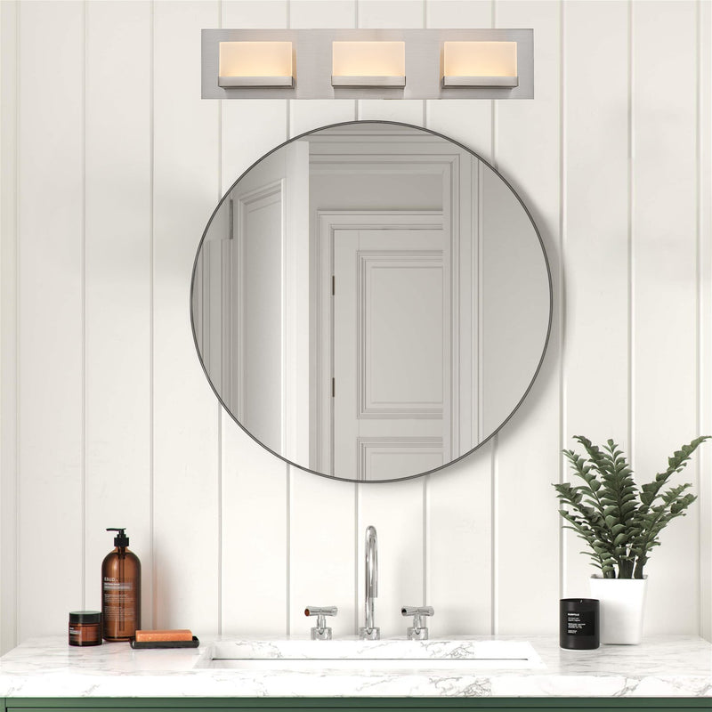 Everett 24" Modern 3-Light 30W Integrated LED (180W eq.) Bathroom / Vanity Light