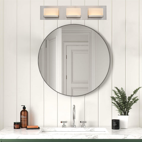 Everett 24" Modern 3-Light 30W Integrated LED (180W eq.) Bathroom / Vanity Light