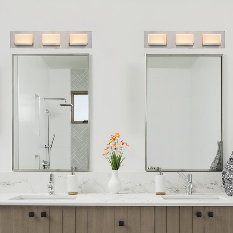 Everett 24" Modern 3-Light 30W Integrated LED (180W eq.) Bathroom / Vanity Light