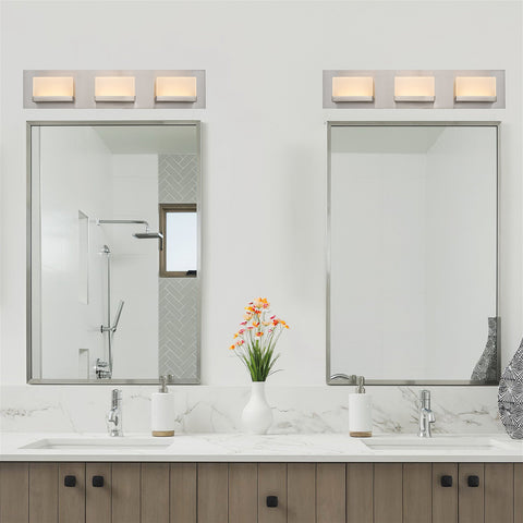 Everett 24" Modern 3-Light 30W Integrated LED (180W eq.) Bathroom / Vanity Light