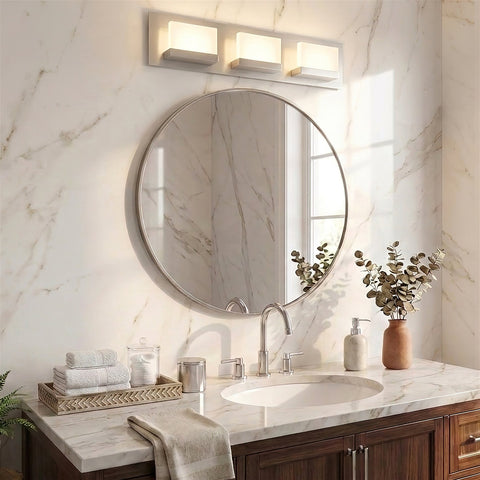 Everett 24" Modern 3-Light 30W Integrated LED (180W eq.) Bathroom / Vanity Light