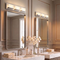 Everett 24" Modern 3-Light 30W Integrated LED (180W eq.) Bathroom / Vanity Light