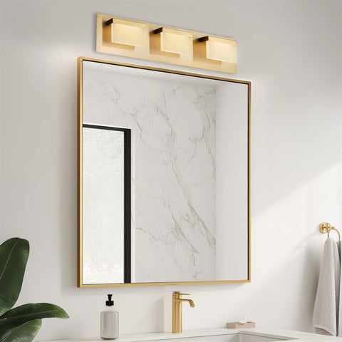 Everett 24" Modern 3-Light 30W Integrated LED (180W eq.) Bathroom / Vanity Light
