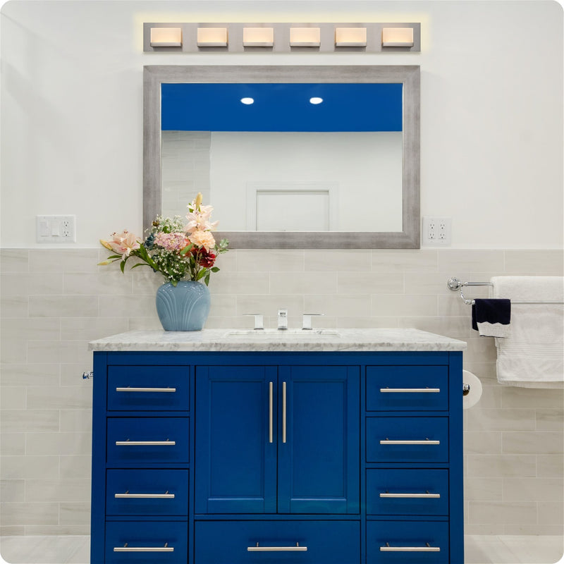 Everett 48" Modern 6-Light 60W Integrated LED (360W eq.) Bathroom / Vanity Light