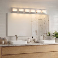 Everett 48" Modern 6-Light 60W Integrated LED (360W eq.) Bathroom / Vanity Light