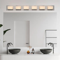 Everett 48" Modern 6-Light 60W Integrated LED (360W eq.) Bathroom / Vanity Light