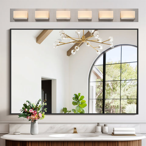 Everett 48" Modern 6-Light 60W Integrated LED (360W eq.) Bathroom / Vanity Light