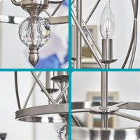 Eleanor 27" 3-Light Modern Foyer Light Pendant Chandelier