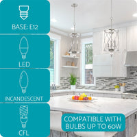 Eleanor 27" 3-Light Modern Foyer Light Pendant Chandelier