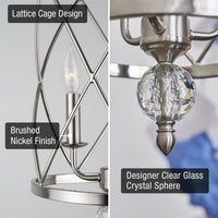 Eleanor 27" 3-Light Modern Foyer Light Pendant Chandelier