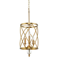 Eleanor 27" Traditional 3-Light Foyer Pendant Chandelier