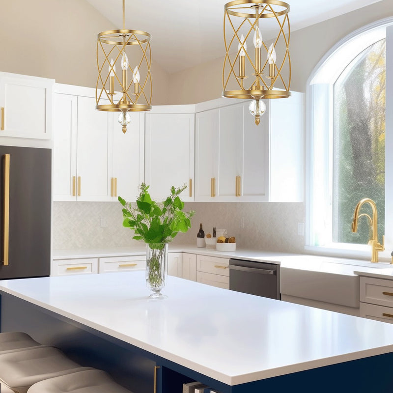 Eleanor 27" Traditional 3-Light Foyer Pendant Chandelier