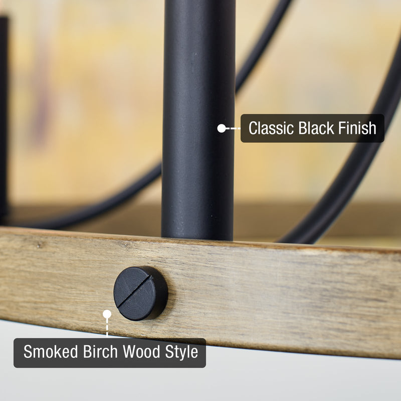 Fairbrook 25" 5-Light Rustic Farmhouse Wagon Wheel Kitchen Island Light / Chandelier