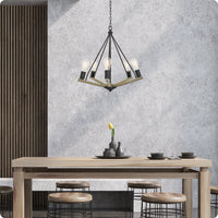 Crawford 25" 5-Light Modern Farmhouse Chandelier
