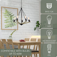 Crawford 25" 5-Light Modern Farmhouse Chandelier