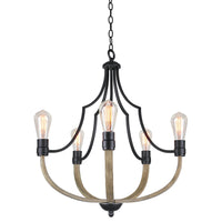 Sherwood 27" 5-Light Modern Farmhouse Chandelier
