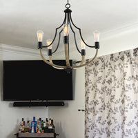 Sherwood 27" 5-Light Modern Farmhouse Chandelier