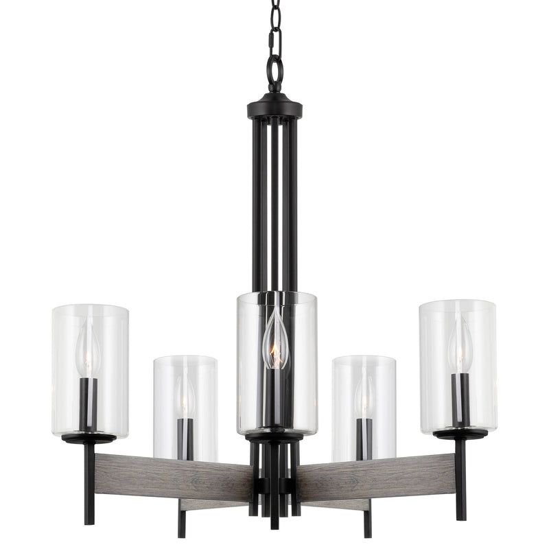 Winston 26" 5-Light Modern Farmhouse Dining Room Chandelier
