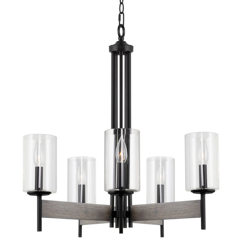 Winston 26" 5-Light Modern Farmhouse Dining Room Chandelier