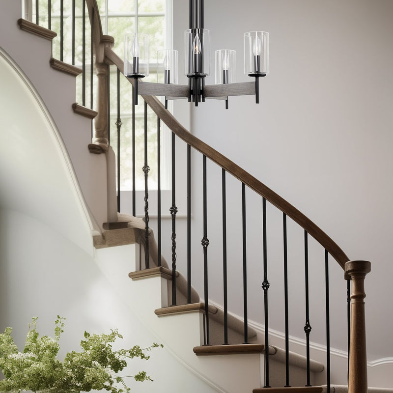 Winston 26" 5-Light Modern Farmhouse Dining Room Chandelier