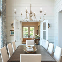 Sherbrooke 44" 6-Light French Country Large Chandelier