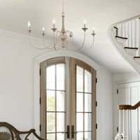 Sherbrooke 44" 6-Light French Country Large Chandelier