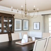 Sherbrooke 44" 6-Light French Country Large Chandelier