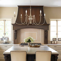 Sherbrooke 44" 6-Light French Country Large Chandelier