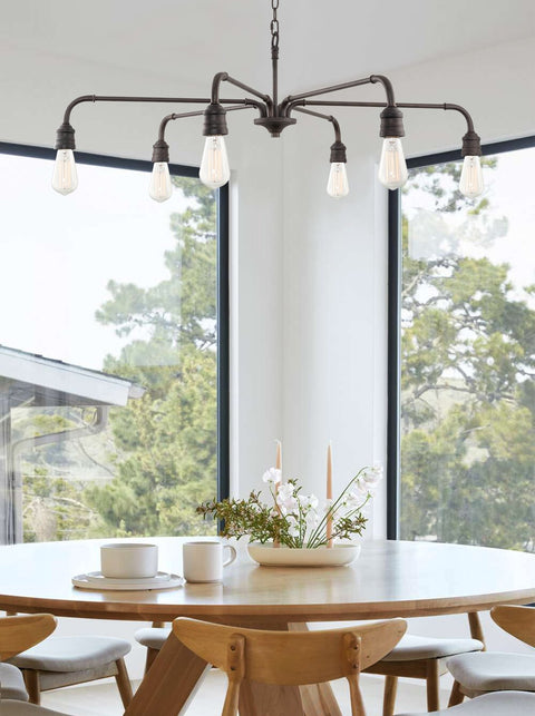 Everton 41" 6-Light Modern Chandelier