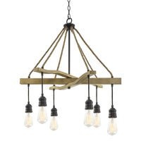 Marlo 28" 6-Light Farmhouse Pendant Chandelier