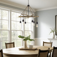 Marlo 28" 6-Light Farmhouse Pendant Chandelier
