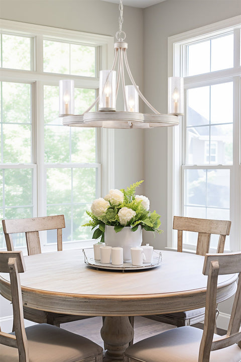 Delphine 23" 4-Light French Country Chandelier