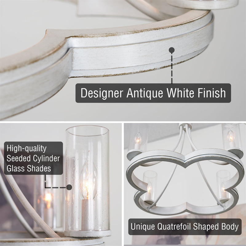 Delphine 23" 4-Light French Country Chandelier