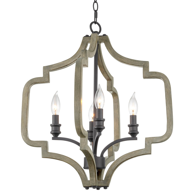 Atwood 23" 4-Light Farmhouse Pendant Light Chandelier