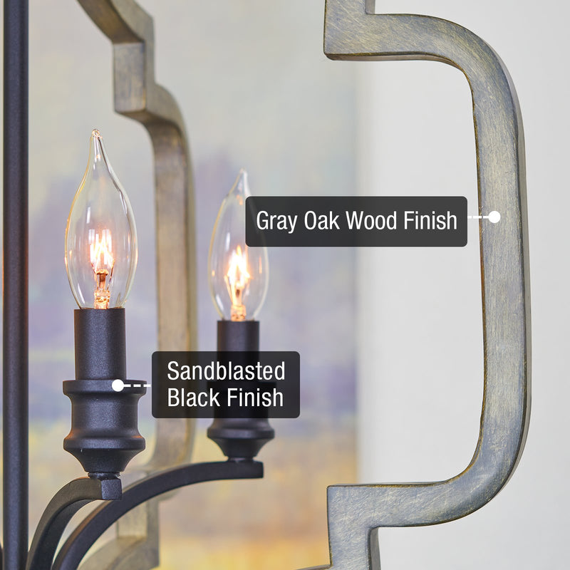 Atwood 23" 4-Light Farmhouse Pendant Light Chandelier