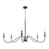 Archer 47" 6-Light Large Modern Chandelier
