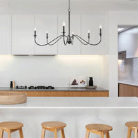 Archer 47" 6-Light Large Modern Chandelier