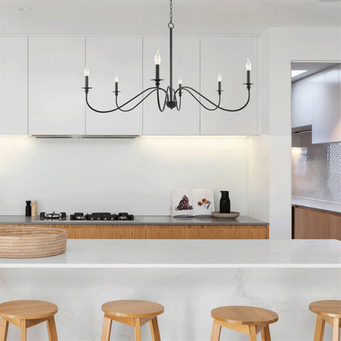 Archer 47" 6-Light Large Modern Chandelier