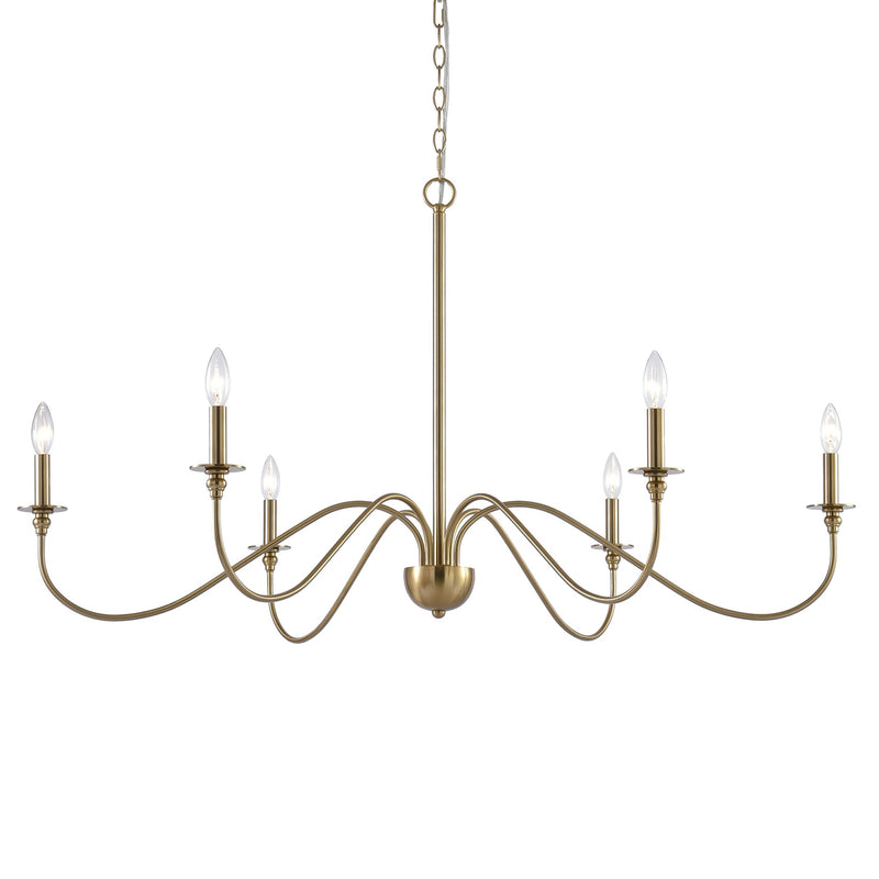 Archer 47" 6-Light Large Modern Chandelier