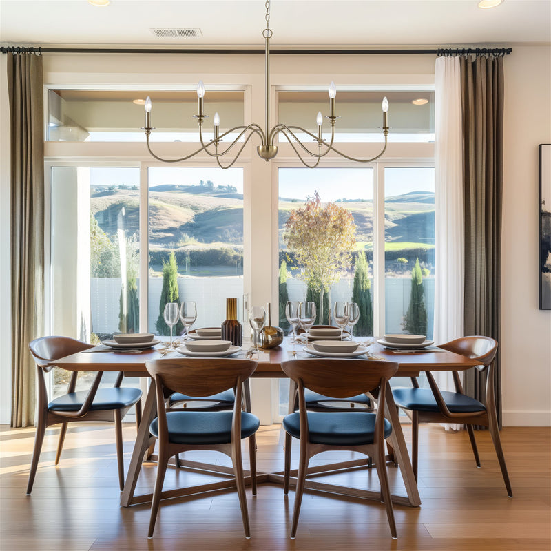 Archer 47" 6-Light Large Modern Chandelier