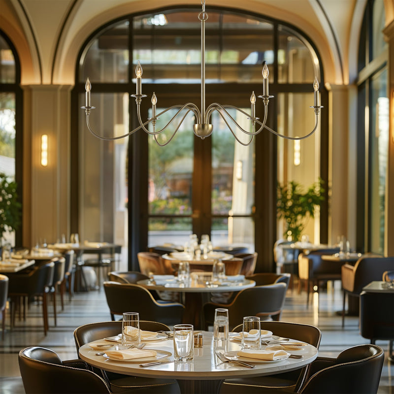 Archer 47" 6-Light Large Modern Chandelier