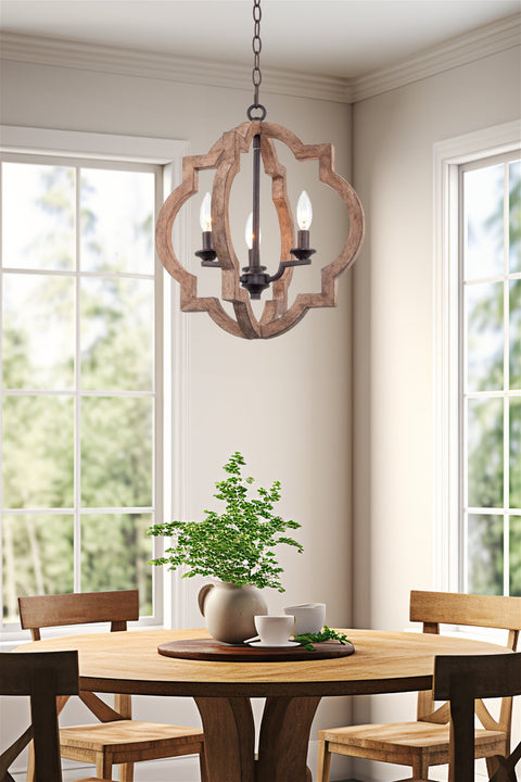 Roman 18" 3-Light Farmhouse Pendant Light